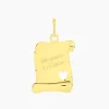 Best Histoire d'Or Pendentif Irenca Message Parchemin Or Jaune