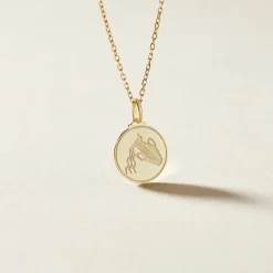 Online Histoire d'Or Pendentif Lamie Zodiaque Or Jaune