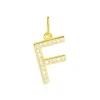 Outlet Histoire d'Or Pendentif Lettre F Or Jaune Oxyde