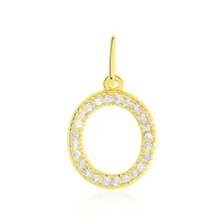 Clearance Histoire d'Or Pendentif Lettre O Or Jaune Oxyde