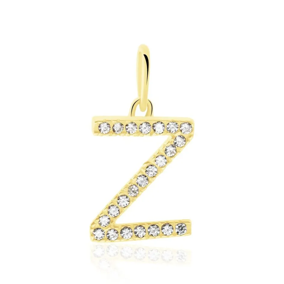 Outlet Histoire d'Or Pendentif Lettre Z Or Jaune Oxyde