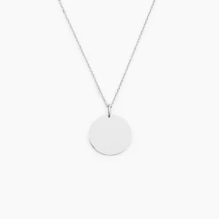 Outlet Histoire d'Or Pendentif Lisa or blanc