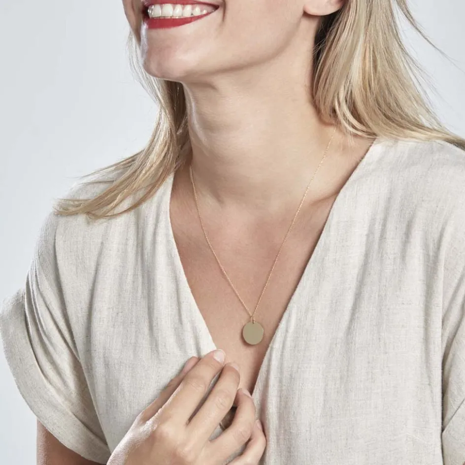 Histoire d'Or Pendentif Lisa* Bijoux Personnalisés|Colliers