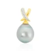 Sale Histoire d'Or Pendentif Nilma Or Jaune Perle De Culture De Tahiti Et Diamant