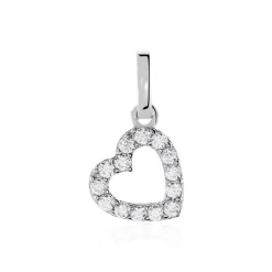 Clearance Histoire d'Or Pendentif Or Blanc Oxyde