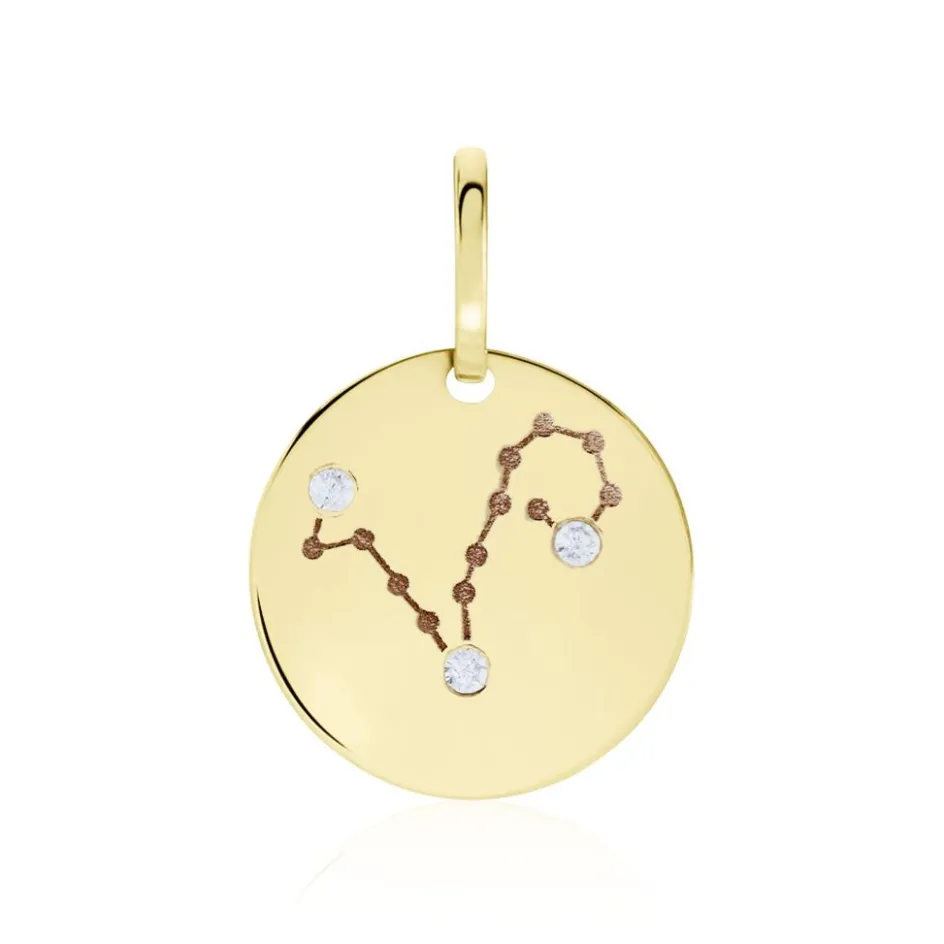 Online Histoire d'Or Pendentif Or Jaune Astraea Oxyde De Zirconium