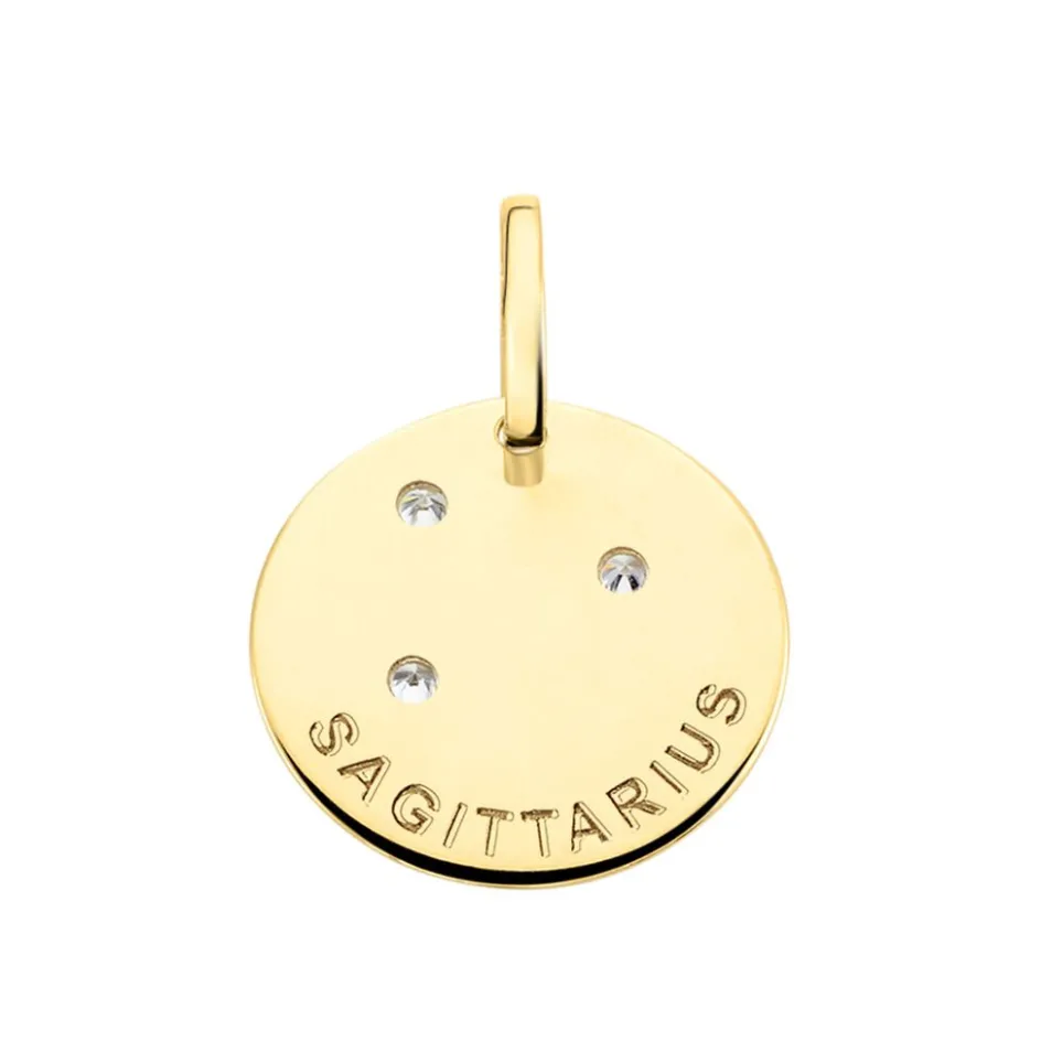 Sale Histoire d'Or Pendentif Or Jaune Astraea Oxyde De Zirconium