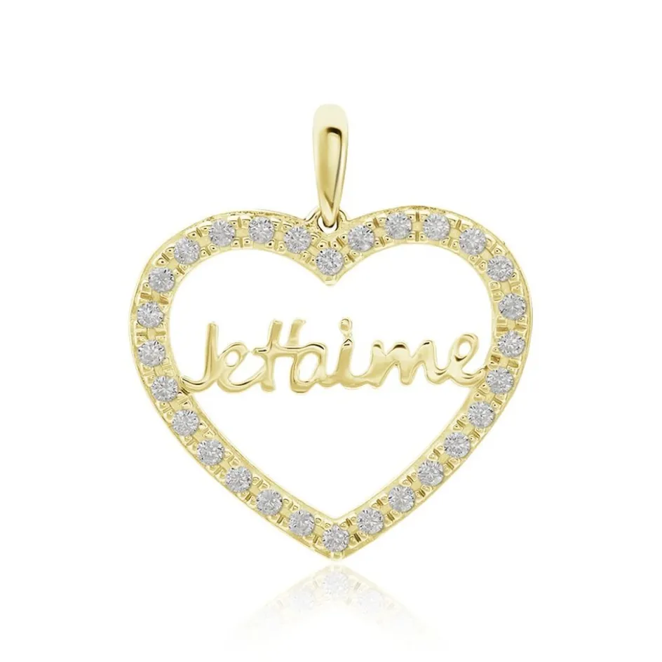 Online Histoire d'Or Pendentif Or Jaune Derry Oxyde De Zirconium