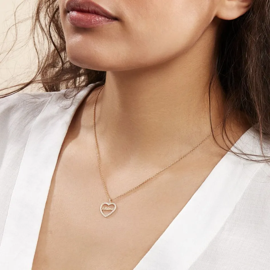 Online Histoire d'Or Pendentif Or Jaune Derry Oxyde De Zirconium