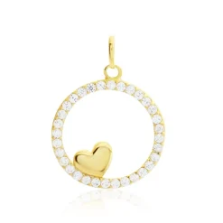 Best Histoire d'Or Pendentif Or Jaune Roman Oxyde