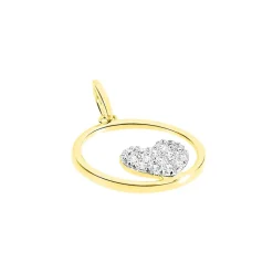Online Histoire d'Or Pendentif Salvia Or Jaune Oxyde De Zirconium