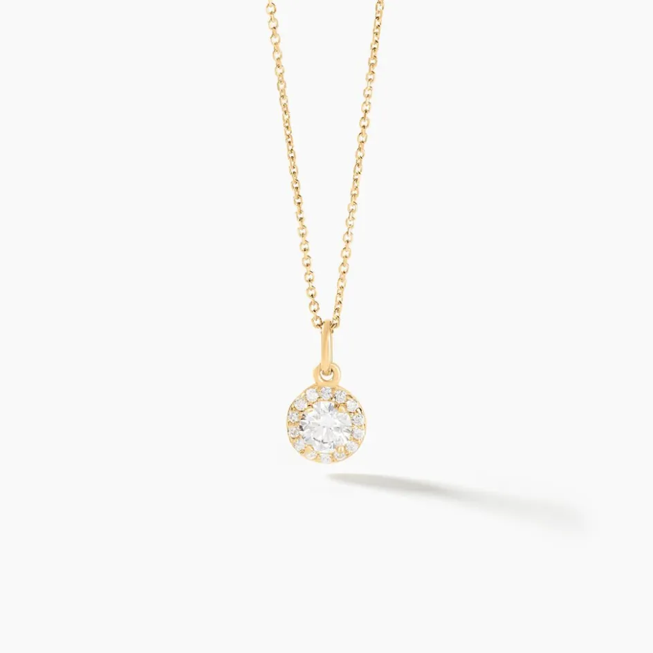 Outlet Histoire d'Or Pendentif Seghira Or Jaune Oxyde De Zirconium