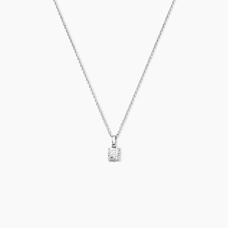Outlet Histoire d'Or Pendentif Solitaire Aphrodite or blanc diamant