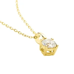 Sale Histoire d'Or Pendentif Solitaire Aphrodite or jaune diamant