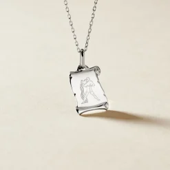 Best Histoire d'Or Pendentif Zodiaque Parchemin Argent Blanc