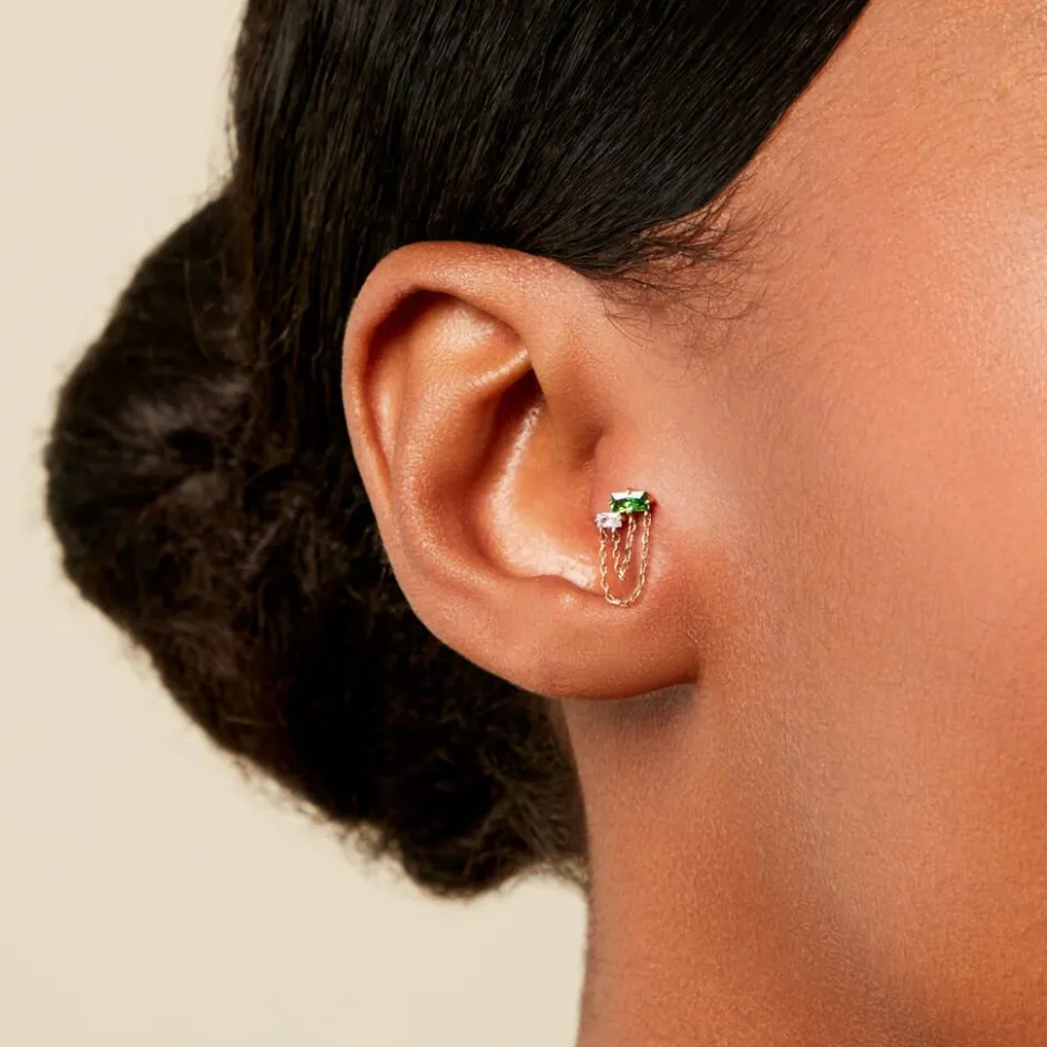 New Histoire d'Or Piercing Beppe Or Jaune Oxyde De Zirconium