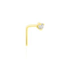 Best Histoire d'Or Piercing De Nez Fethi Serti Griffe Or Jaune Oxyde De Zirconium