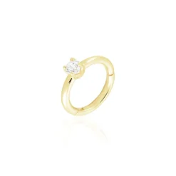 Histoire d'Or Piercing D'oreille Or Jaune Ailantie Oxyde De Zirconium