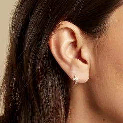 Online Histoire d'Or Piercing D'oreille Unitaire Cyrano Or Jaune Oxyde De Zirconium