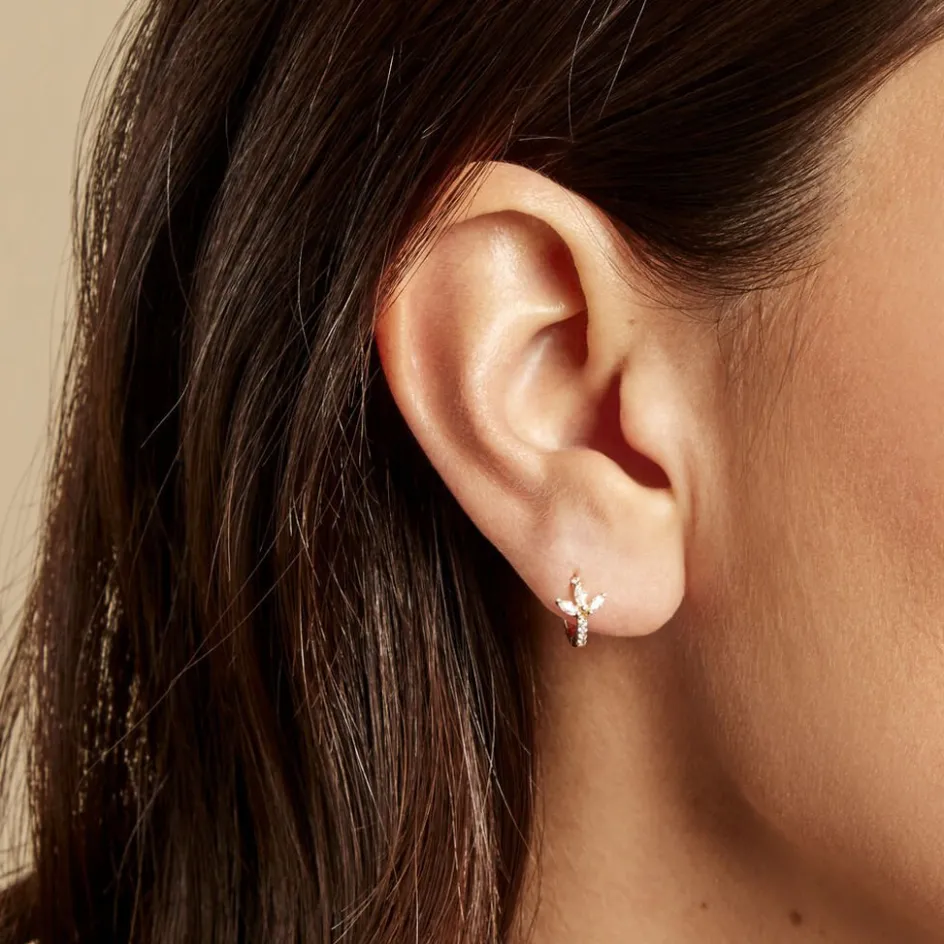 Online Histoire d'Or Piercing D'oreille Unitaire Cyrano Or Jaune Oxyde De Zirconium