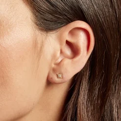 Histoire d'Or Piercing D'oreille Unitaire Geronimo Or Jaune Oxyde De Zirconium