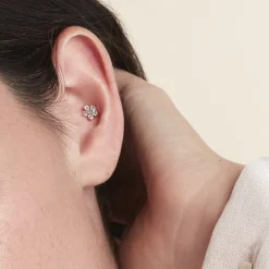 Histoire d'Or Piercing D'oreille Unitaire Argent Percy Oxyde De Zirconium