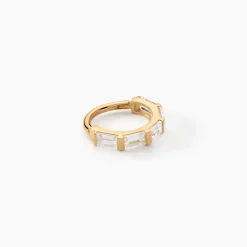 New Histoire d'Or Piercing D'oreille Unitaire Dervila Or Jaune Oxyde De Zirconium