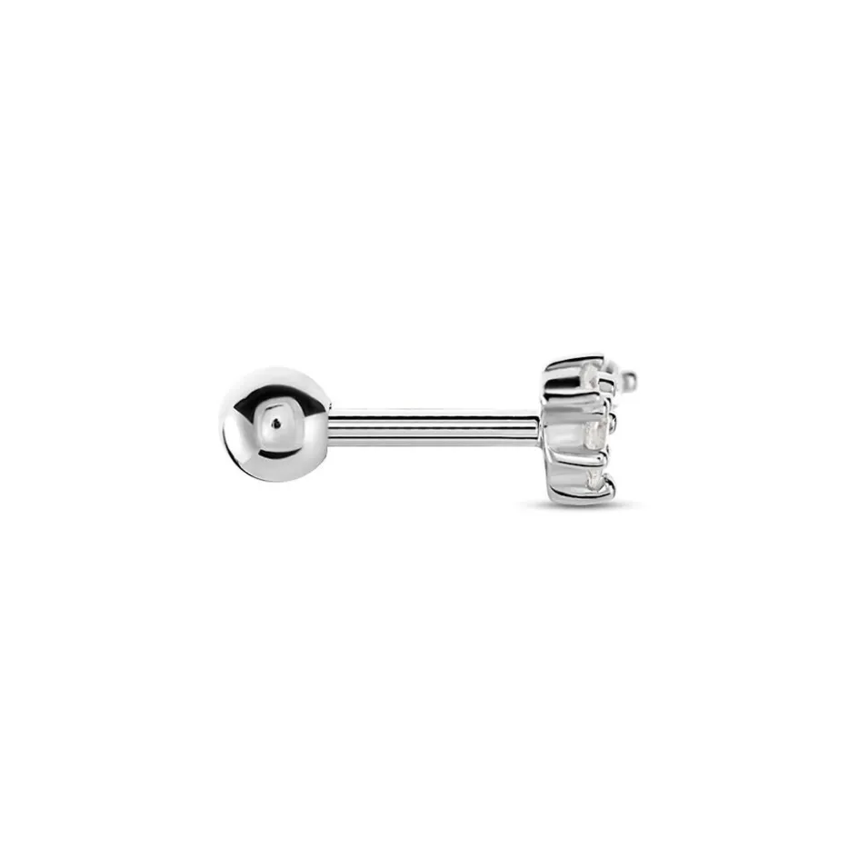 Histoire d'Or Piercing D'oreille Unitaire Nara Argent Blanc Oxyde De Zirconium* Boucles D'Oreilles|Piercings D'Oreilles
