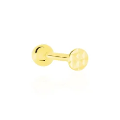 Outlet Histoire d'Or Piercing D'oreilles Or Jaune Joanina Boule