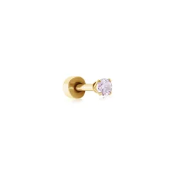 Histoire d'Or Piercing D'oreilles Unitaire Acier Doré Piia Oxyde De Zirconium* Piercings|Autres Bijoux