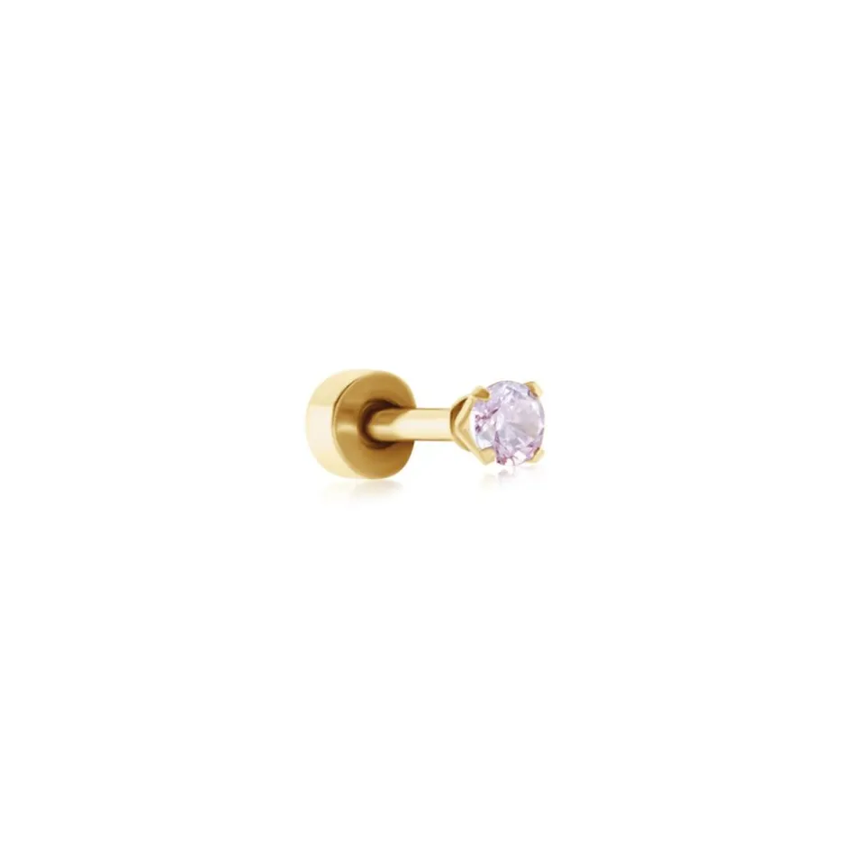 Histoire d'Or Piercing D'oreilles Unitaire Acier Doré Piia Oxyde De Zirconium* Piercings|Autres Bijoux