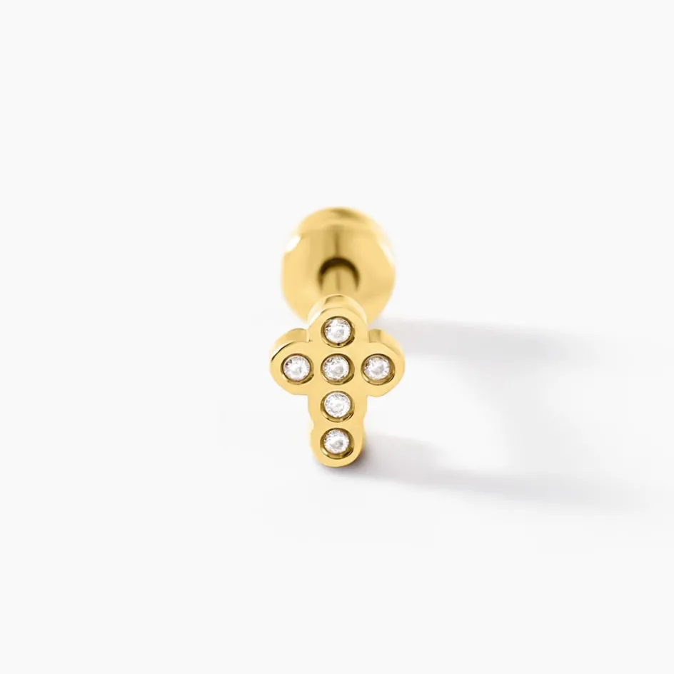 Online Histoire d'Or Piercing Maanta De Zirconium acier jaune oxyde