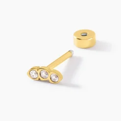 Outlet Histoire d'Or Piercing Pirias De Zirconium acier jaune oxyde