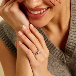 Histoire d'Or Solitaire De Zirconium* Bagues|Bagues Avec Pierre