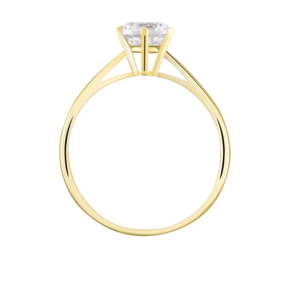 Sale Histoire d'Or Solitaire Or Jaune Laurian Oxyde De Zirconium Blanc or jaune oxyde